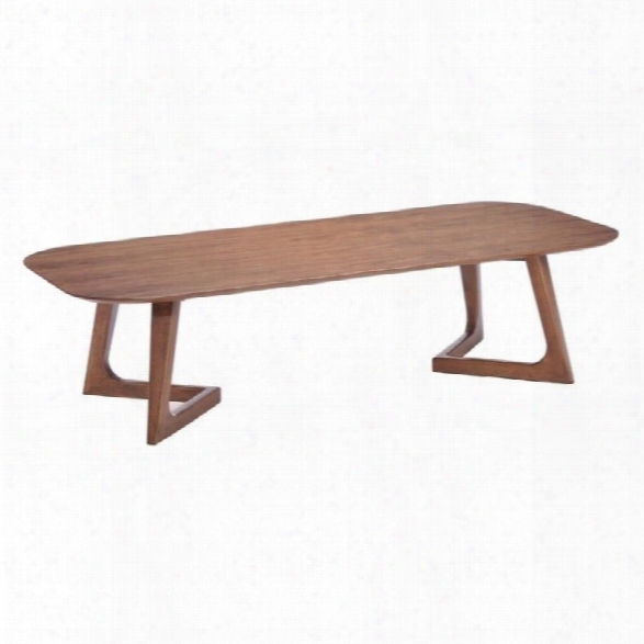 Zuo Park West Coffee Table In Walnut