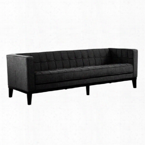 Armen Living Roxbury Sofa In Charcoal