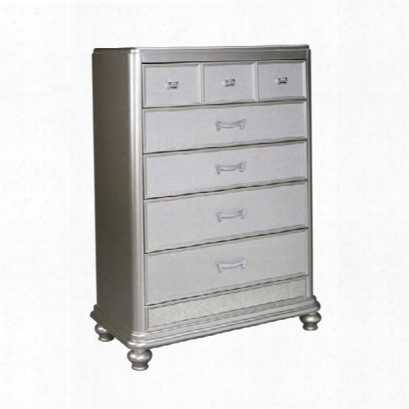 Ashley Coralayne 5 Drawer Chest In Silver