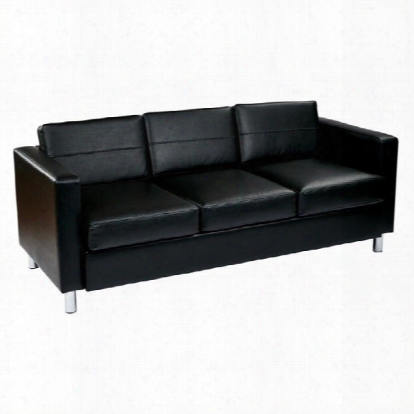 Avenue Six Pacific Sofa In Black