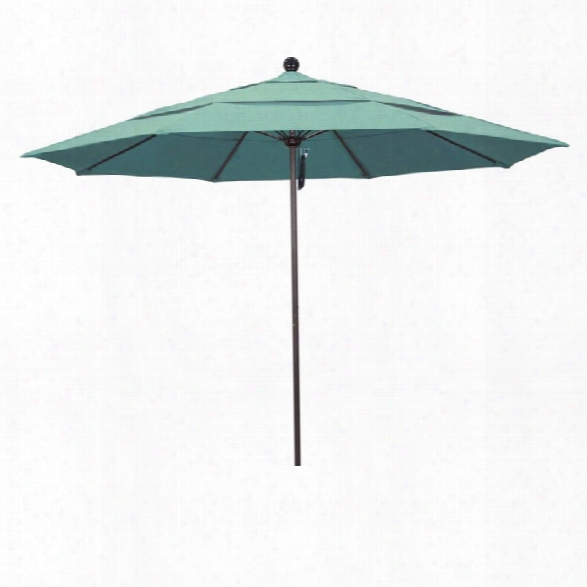 California Umbrella Venture 11' Bronze Market Umbrella In Mist