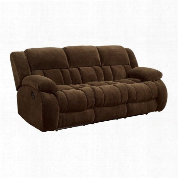 Coaster Weissman Motion Sofa In Brown