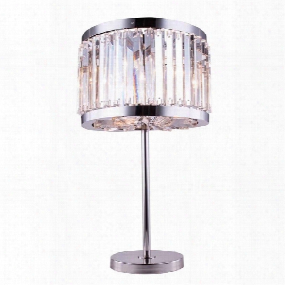 Elegant Lighting Chelsea 32 4 Light Royal Crystal Table Lamp