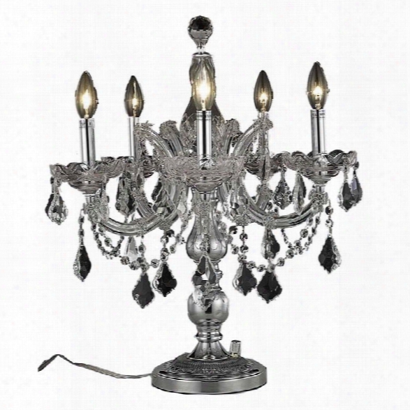 Elegant Lighting Maria Theresa 22 5 Light Royal Crystal Table Lamp