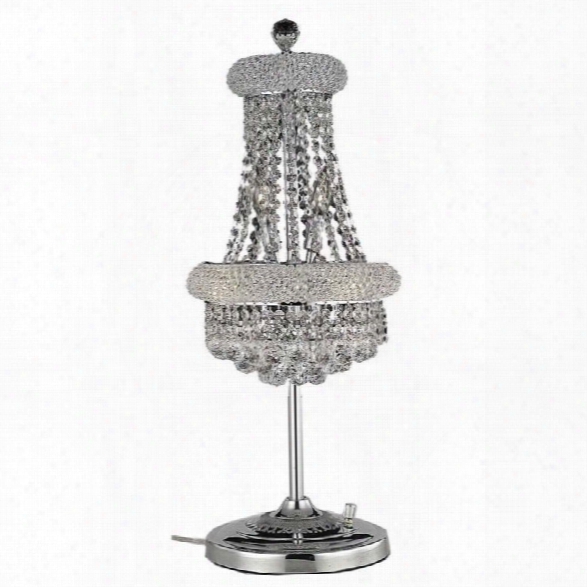 Elegant Lighting Primo 26 6 Light Elements Crystal Table Lamp