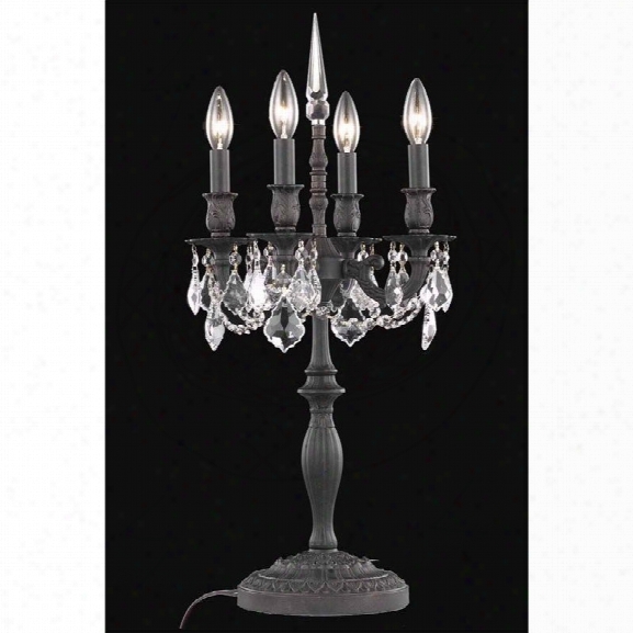 Elegant Lighting Rosalia 26 4 Light Elegant Crystal Table Lamp