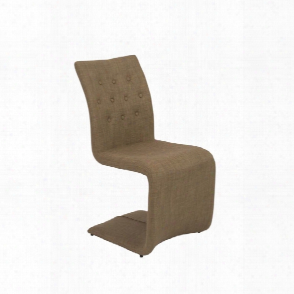 Eurostyle Zad Dining Chair In Mocha (set Of 2)