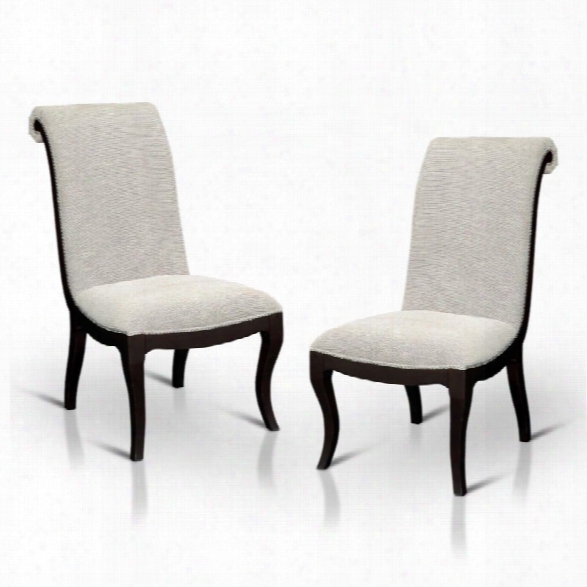 Furniture Of America Gudrun Side Chair In Espresso (set Of 2)