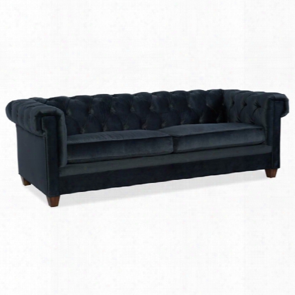 Hooker Furniture Chester Fabric Upholstered Sofa In Mystere Eclipse