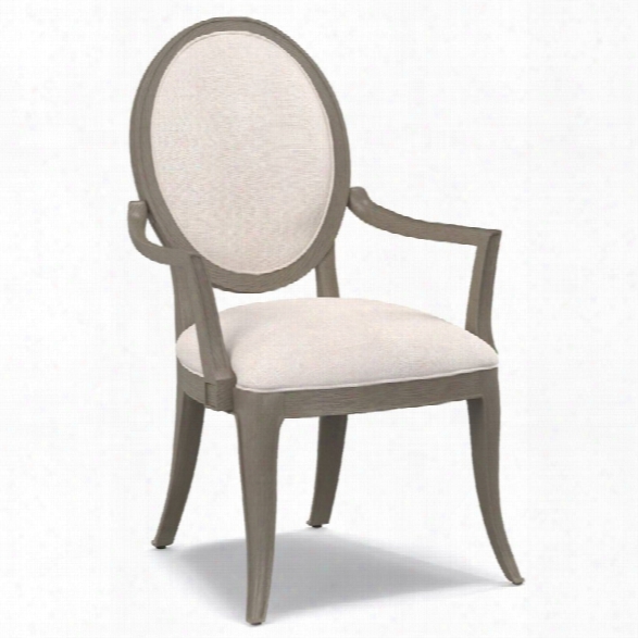Hooker Furniture Cynthia Rowley Darling Dining Arm Chair In Beige