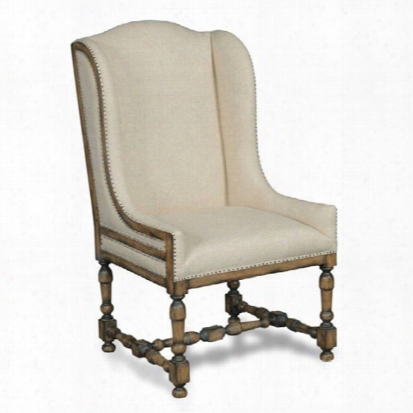 Hooker Furniture Davalle Linen Arm Dining Chair In Chateau