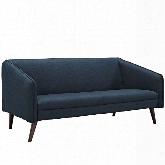 Maklaine Fabric Sofa In Azure