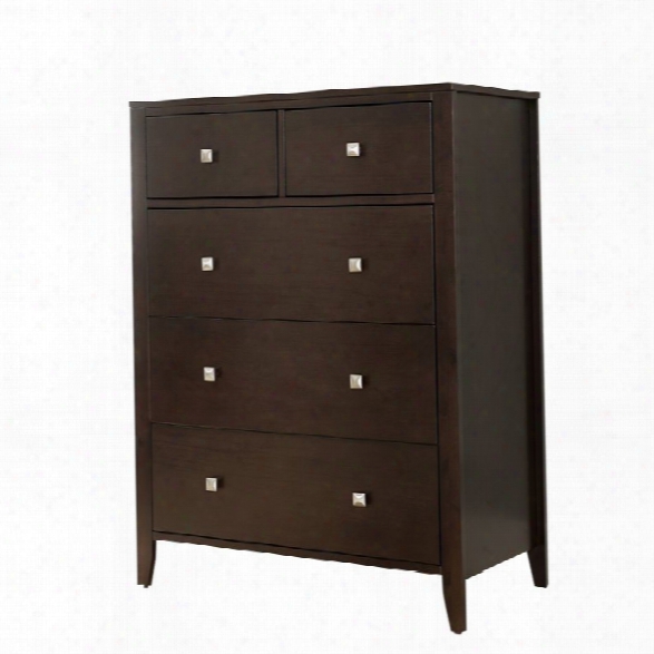 Ne Kids Pulse 5 Drawer Chest In Chocolate