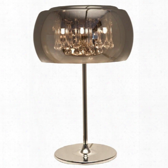 Nuevo Alain 4 Light Table Lamp In Silver