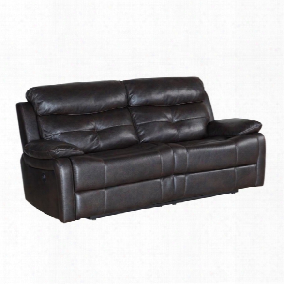 Pri Metro Power Reclining Sofa In Brown