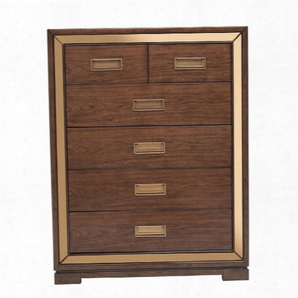 Pulaski 6 Drawer Chest In Brown