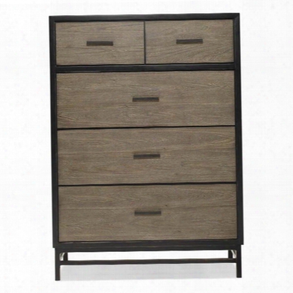 Smartstuff Myroom 5 Drawer Chest In Black And Brown