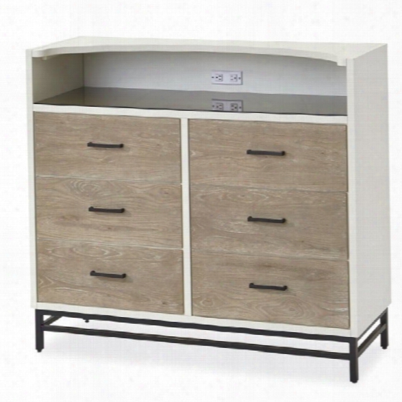 Smartstuff Myroom 6 Drawer Chest In Parchment And Elm