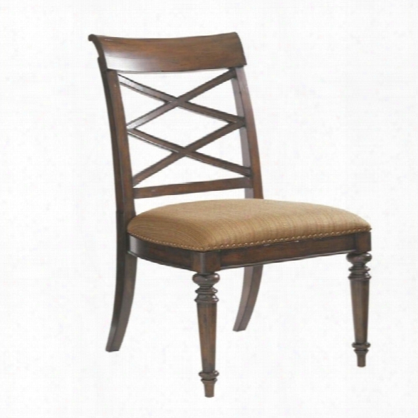 Tommy Bahama Home Landara Cedar Point Dining Chair In Rich Tobacco