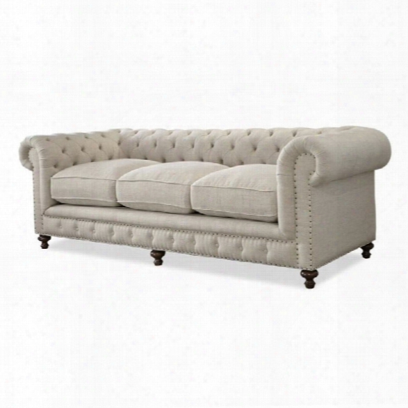 Universal Furniture Berkeley Upholstered Sofa In Linen