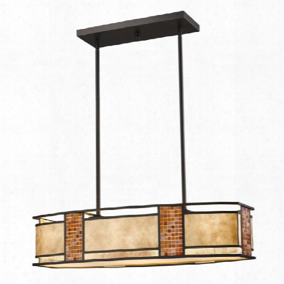 Z-lite Parkwood 4 Light Kitchen Island Pendant In Bronze