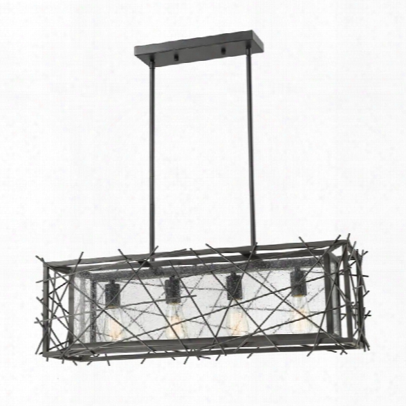 Z-lite Stanwood 4 Light Kitchen Island Pendant In Bronze