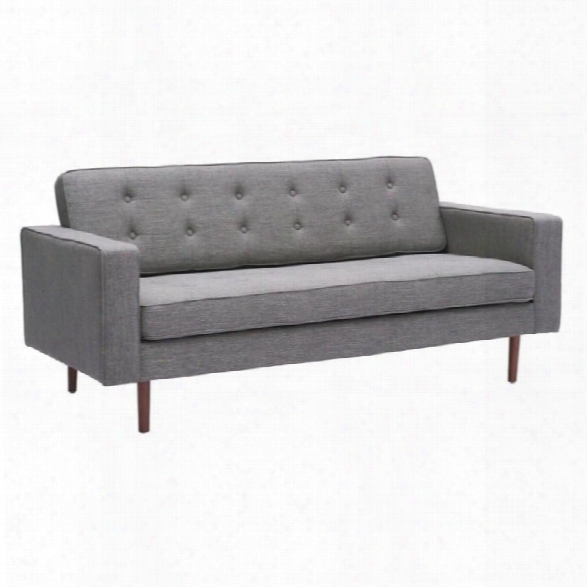 Zuo Puget Fabric Sofa In Gray
