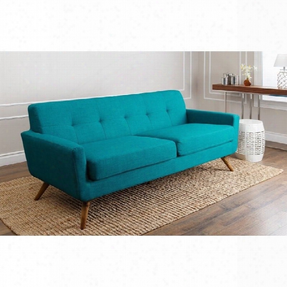 Abbyson Living Bayview Fabric Sofa In Blue