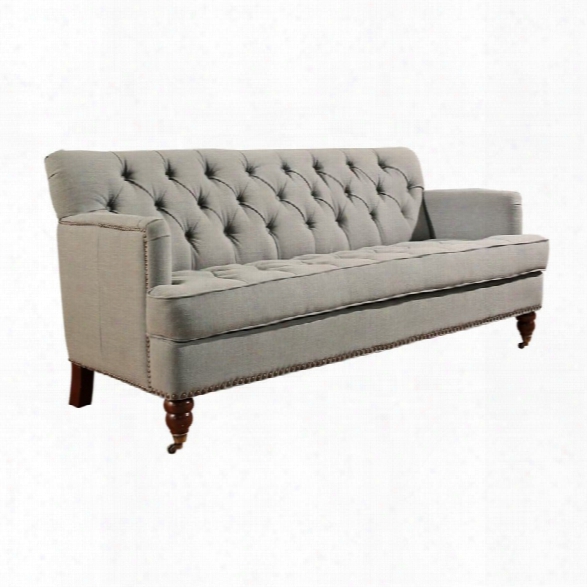 Abbyson Living Rosalie Sofa With Caster In Gray