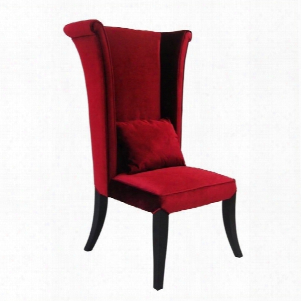 Armen Living Mad Hatter Dining Chair In Red