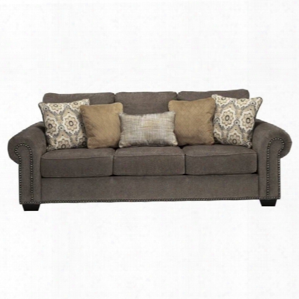 Ashley Emelen Chenille Sofa In Combination 