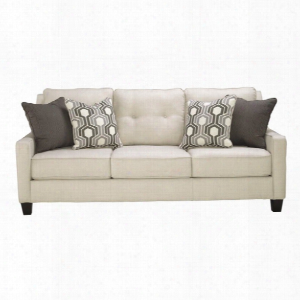 Ashley Guillerno Sofa In Alabaster