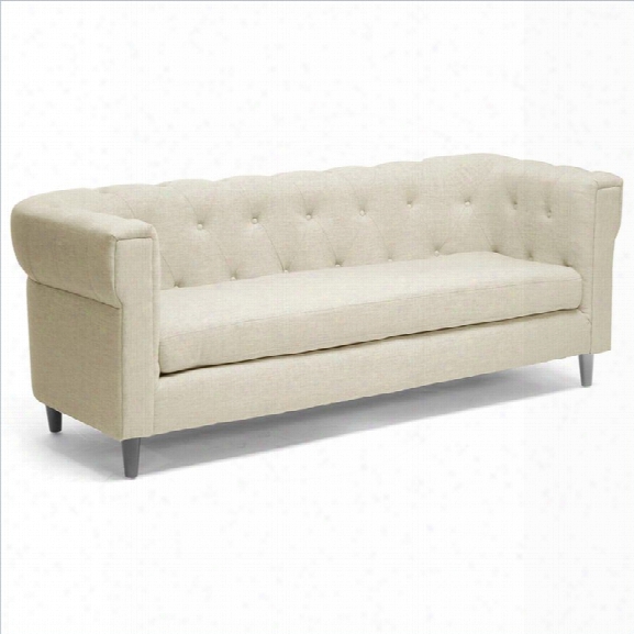 Baxton Studio Cortland Chesterfield Sofa In Beige