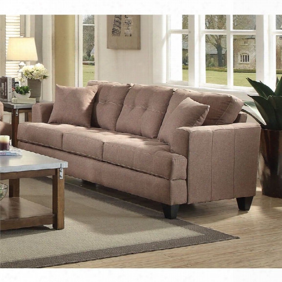 Coaster Samuel Sofa In Light Mocha