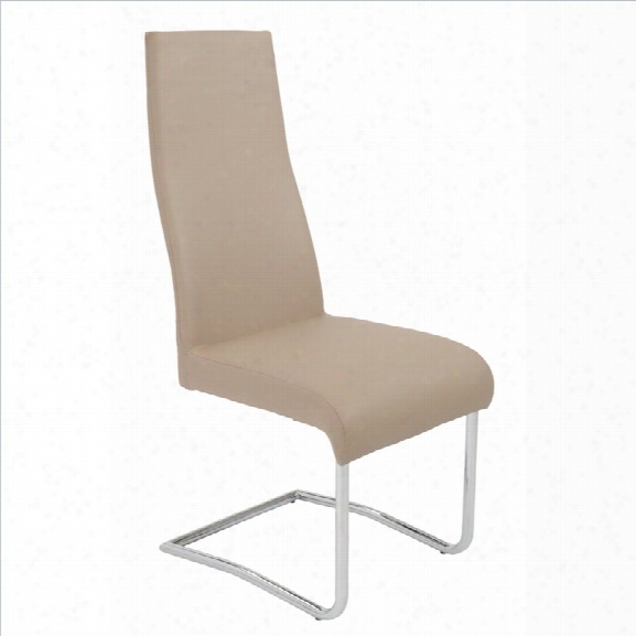 Eurostyle Rooney Dining Chair In Latte (set Of 2)