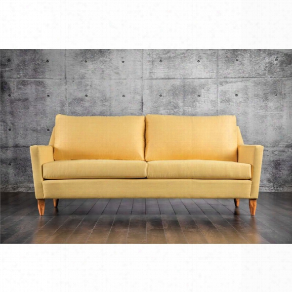 Furniture Of America Amie Plush Sofa In Yellow