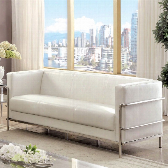 Furniture Of America Raylene Sofa In White