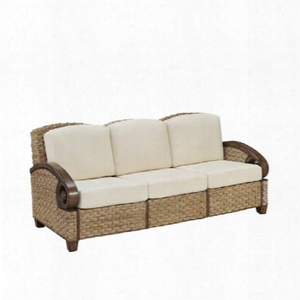 Home Styles Cabana Banana Iii Three Seat Sofa In Honey