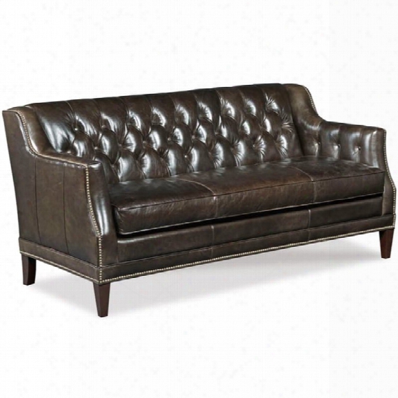 Hooker Furniture Balmoral Blair Stationary Sofa In Brown