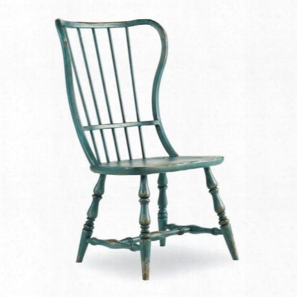 Hooker Furniture Sanctuary Spindle Dining Chair In Blue