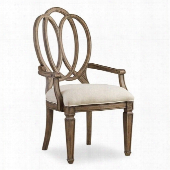 Hooker Furniture Solana Arm Dining Chair In Light Oak