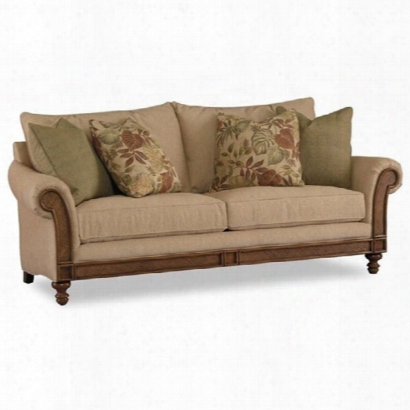 Hooker Furniture Windward Upholstered Sofa In Dark Honey