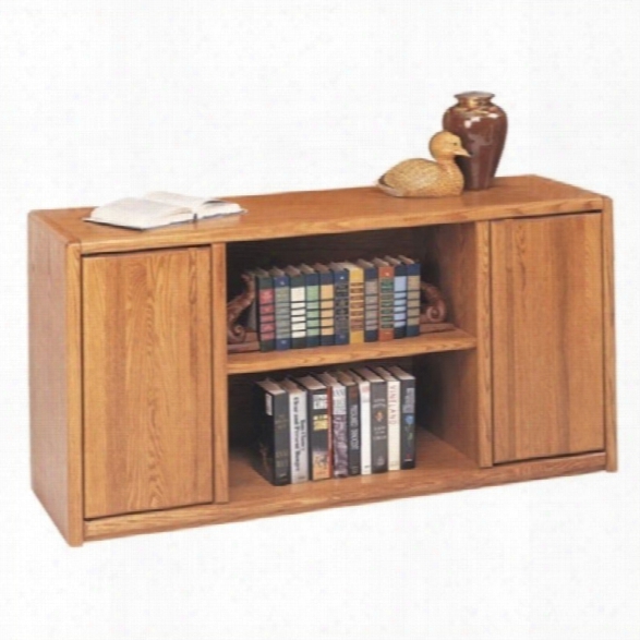 Martin Furniture Contemporary Wood Storage Credenza In Medium Oak