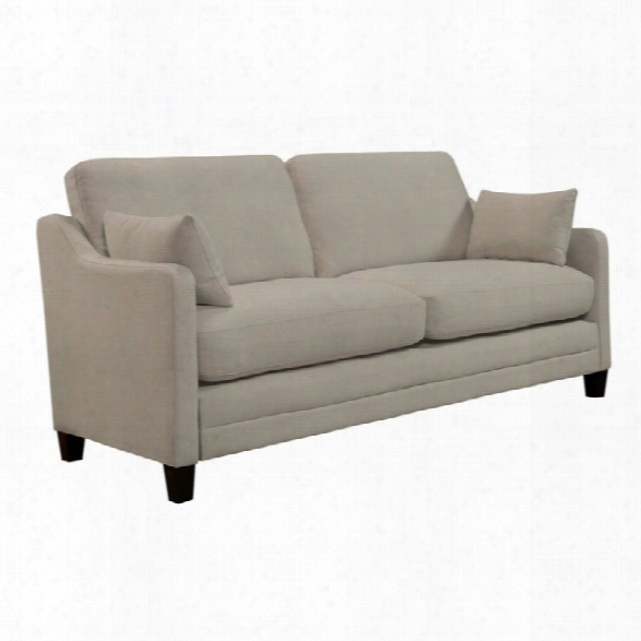 Serta At Home Carmina Chenille Sofa In Linen