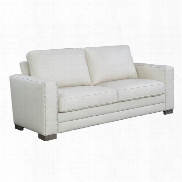 Serta Mason Bonded Leather Sofa In Ivory