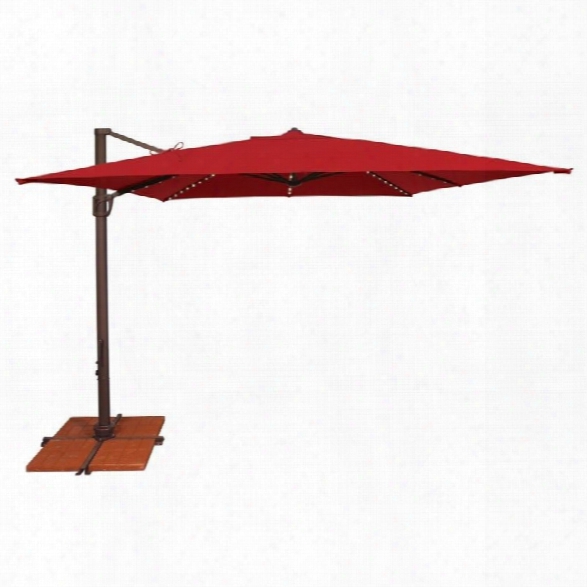 Simplyshade Bali Pro Patio Umbrella In Jockey Red