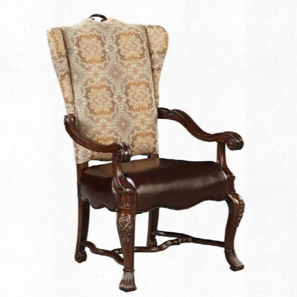 Stanley Furniture Casa D'onore Upholstered Arm Dining Chair In Sella