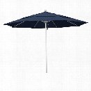 California Umbrella Venture 11' Silver Market Umbrella in Indigo