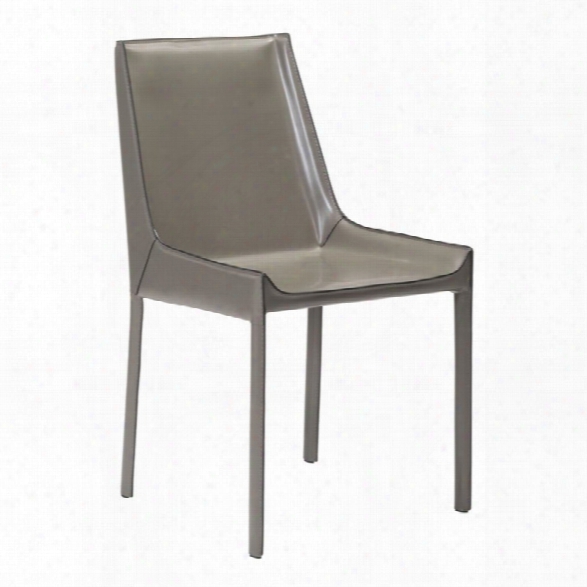 Zuo Fashion Dining Side Chair In Stone Gray (set Of 2)