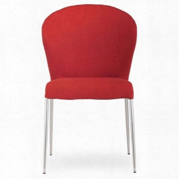 Zuo Oulu Dining Chair In Tangerine (set Of 4)